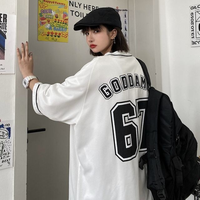 予約販売】シャツ 半袖 メンズ ユニフォーム風 ベイスボールシャツ 