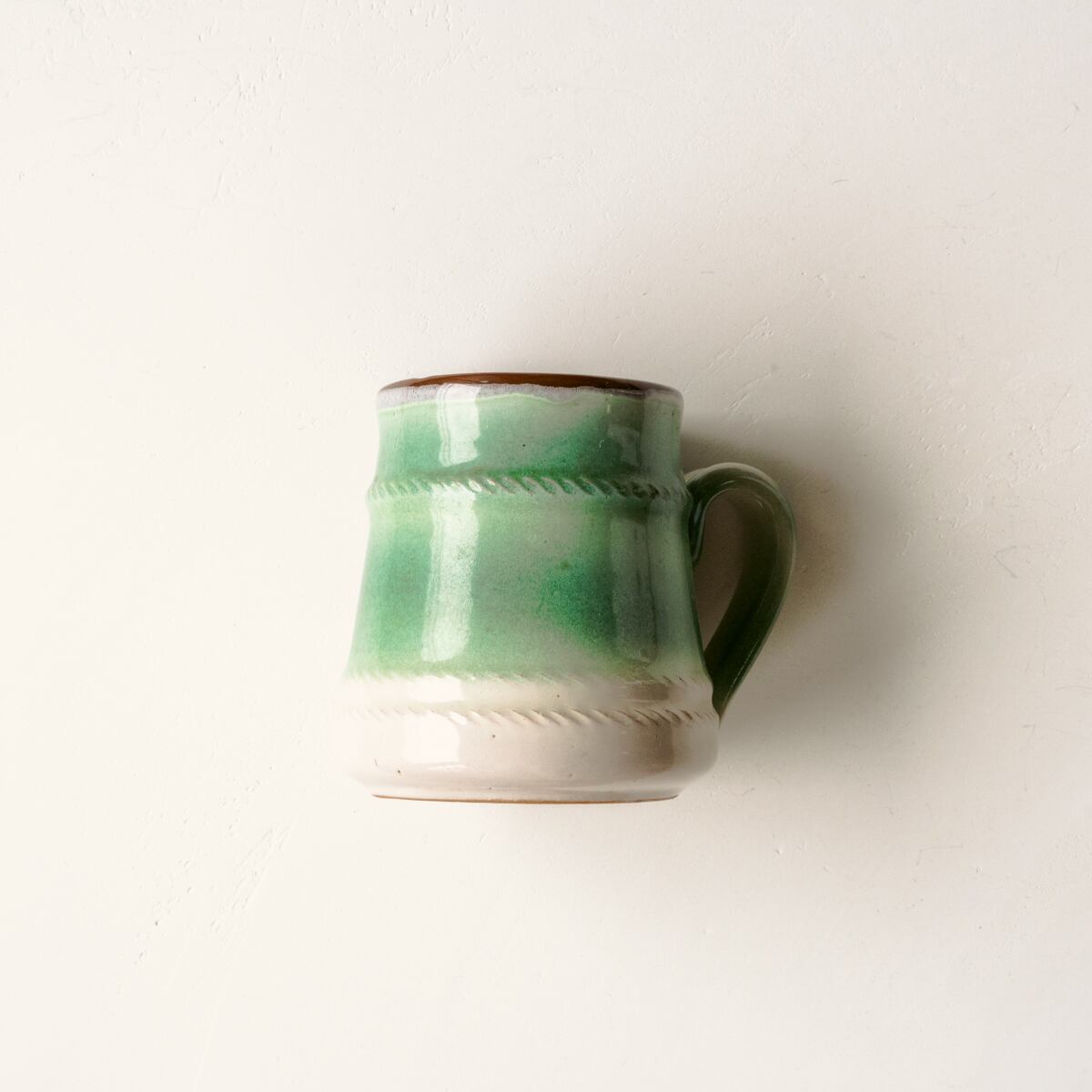 Pottery Coffee Mug (Forest Green)