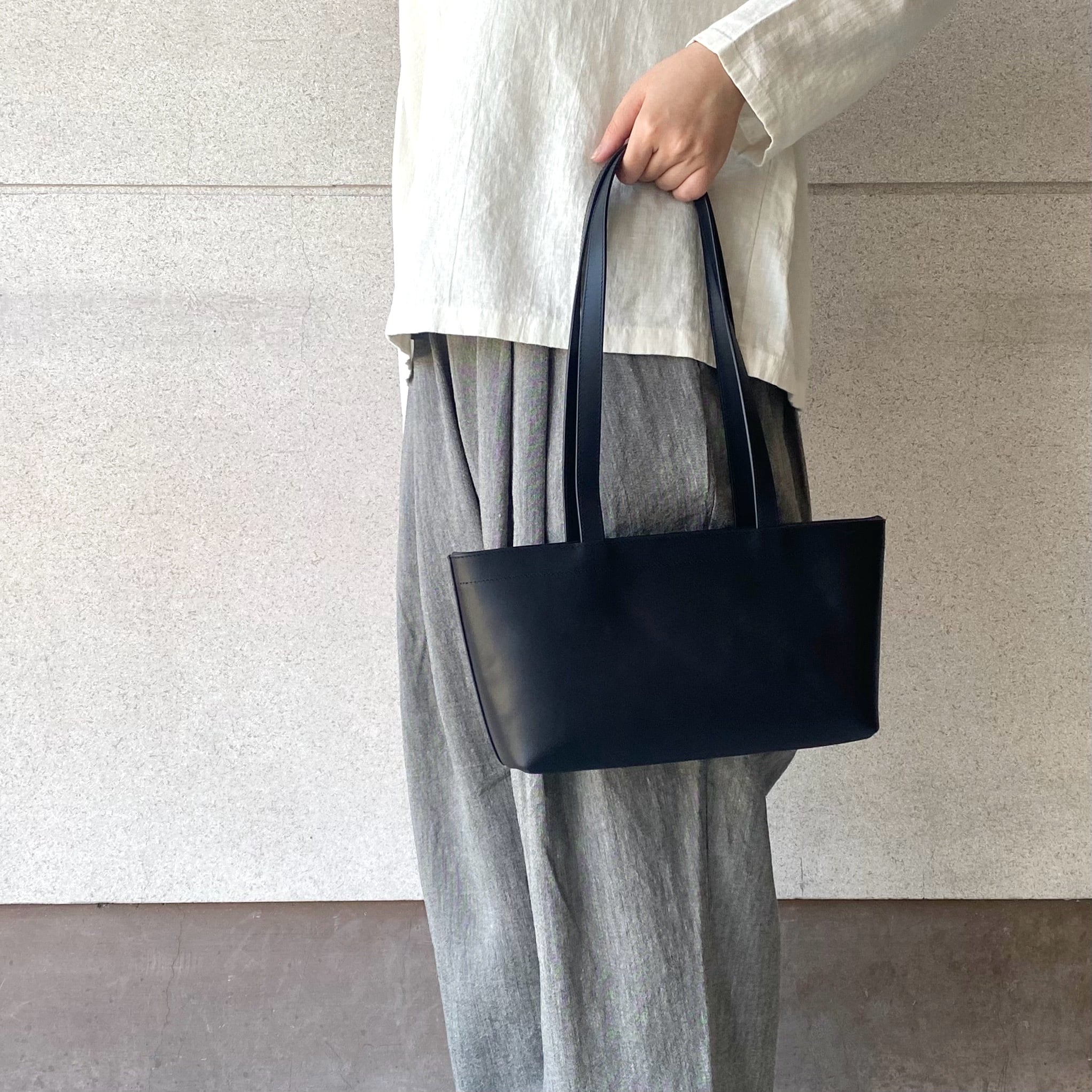 Aeta】GERMAN SMOOTH LEATHER / LONG HANDLE ZIPPER TOTE:S / GE09