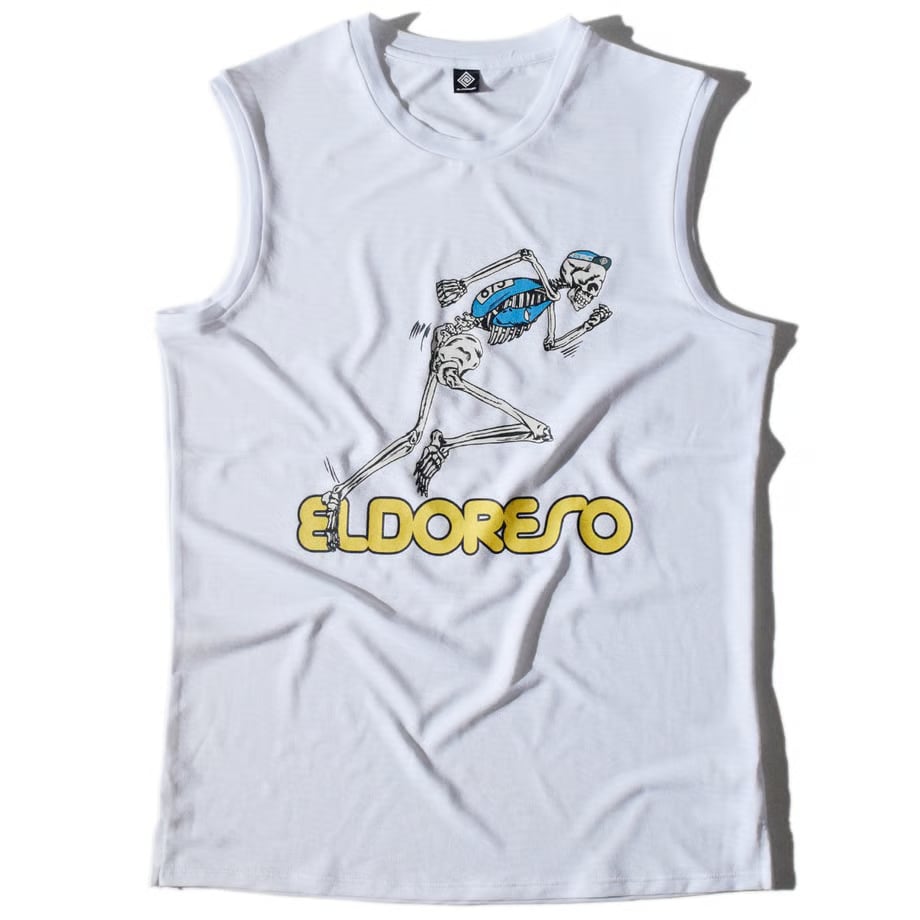 ELDORESO(エルドレッソ)Boneman Sleeveless -White メンズレディースランニングスリーブレス