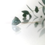 One Side Earring ~ Moss agate ~