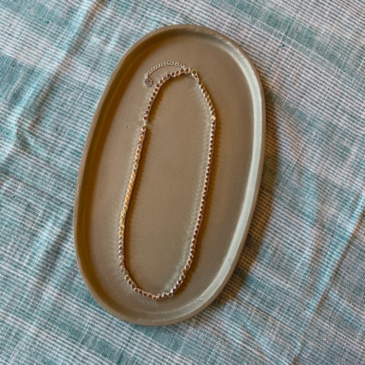 TOPANGA Jewelry　LUSTER LINK necklace　ラスターリンクネックレス　シルバー　ネックレス　シンプル　　silver　necklace　simple