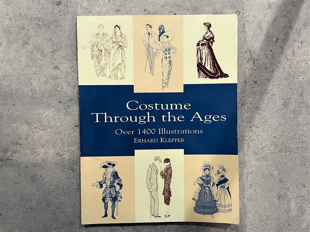 【VA401】Costume Through the Ages: Over 1400 Illustrations /visual book