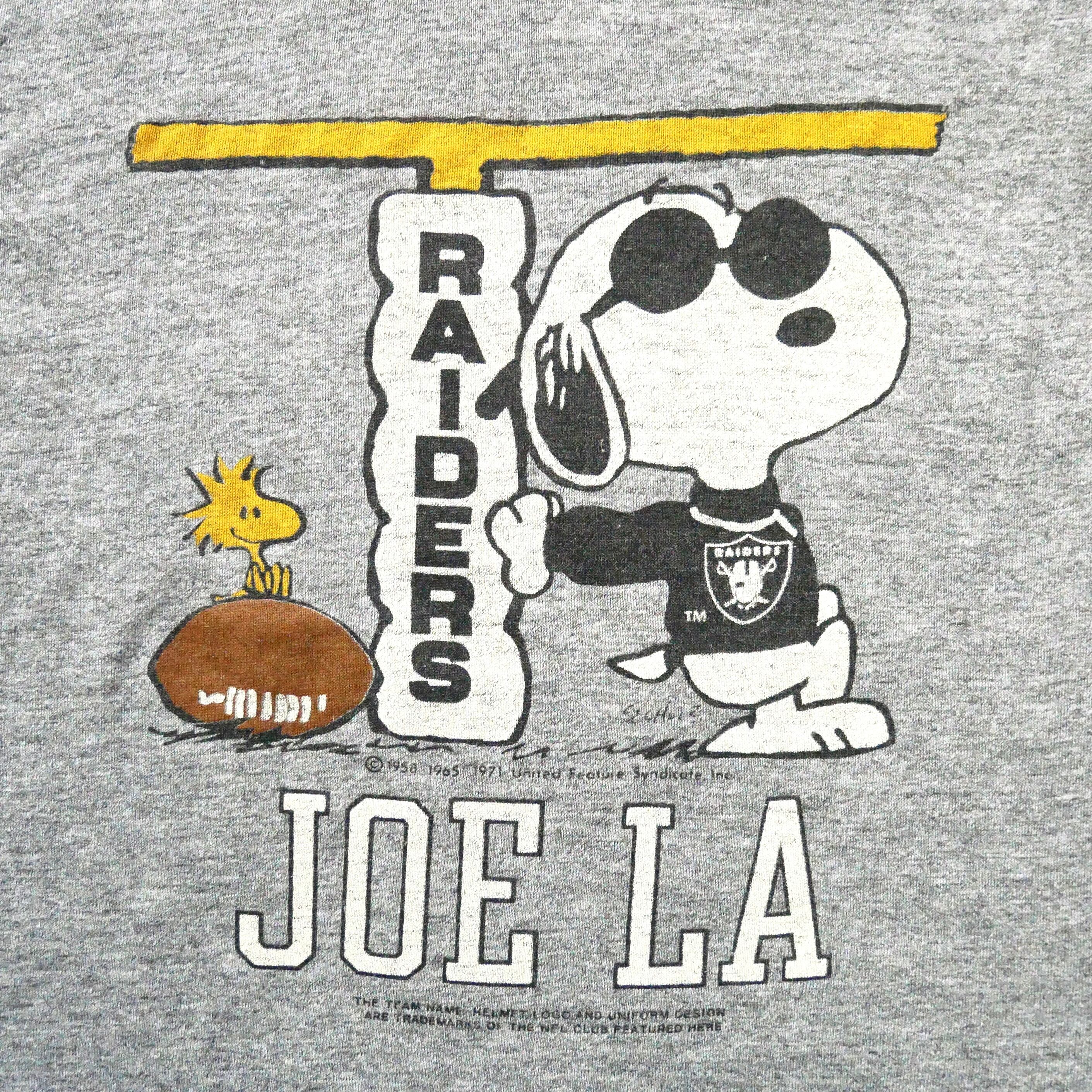 KIDS】80s vintage madein USA ARTEX SNOOPY RAIDERS grey Tshirt 80
