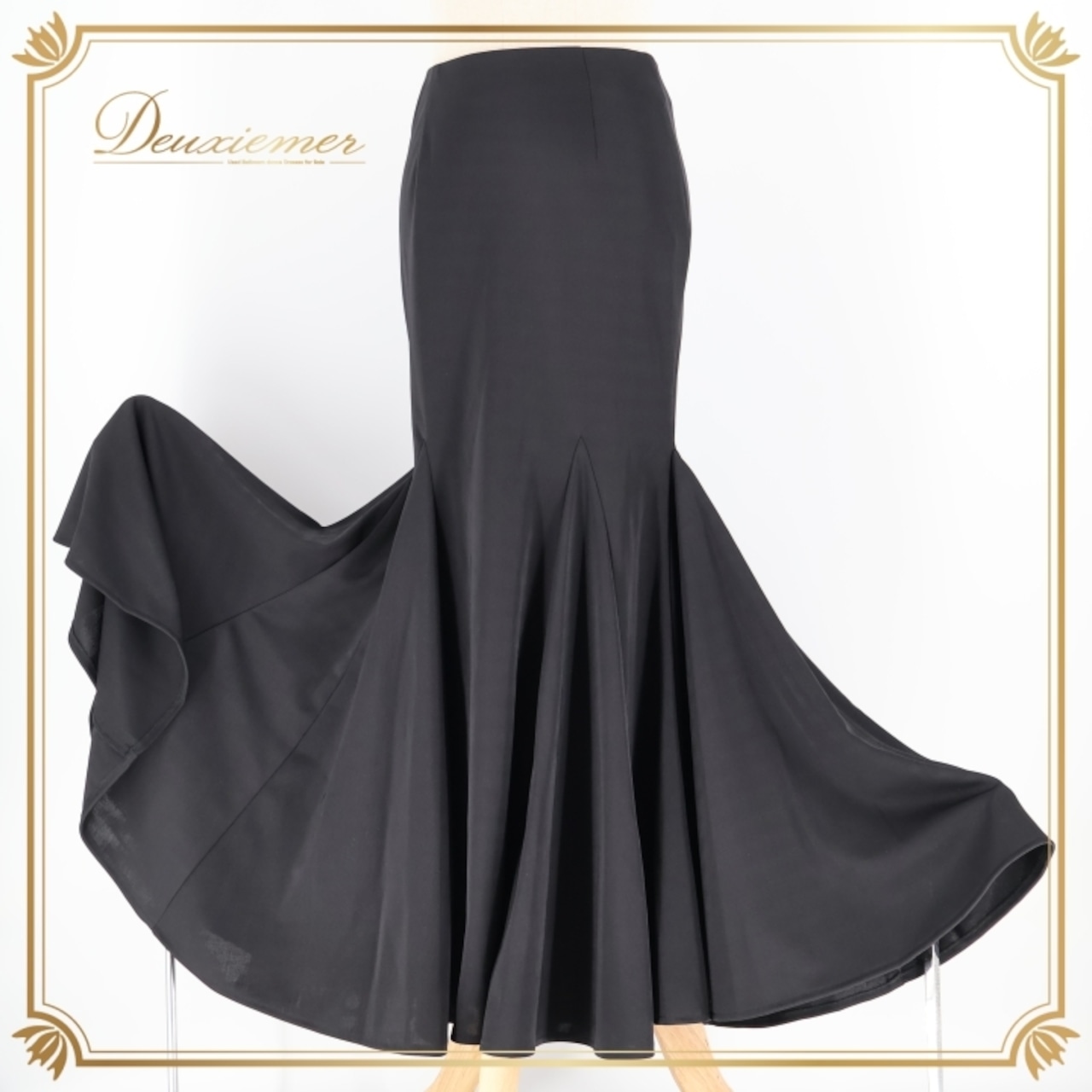 フラメンコ 衣装 ファルダ スカート 黒 無地 アルマフラメンカ レッスン 練習着 ブラック系 スカート フレア ダンス衣装 パーティー シーマス ステージ パフォーマンス フラメンコレッスン しっかり生地 レッスン用 おしゃれ エレガント コンサート用