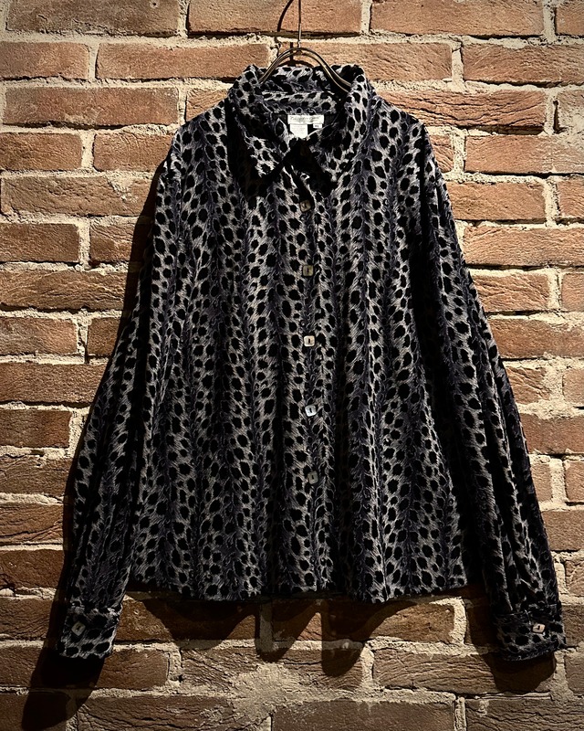 【Caka act3】Leopard Pattern Vintage L/S Shirt