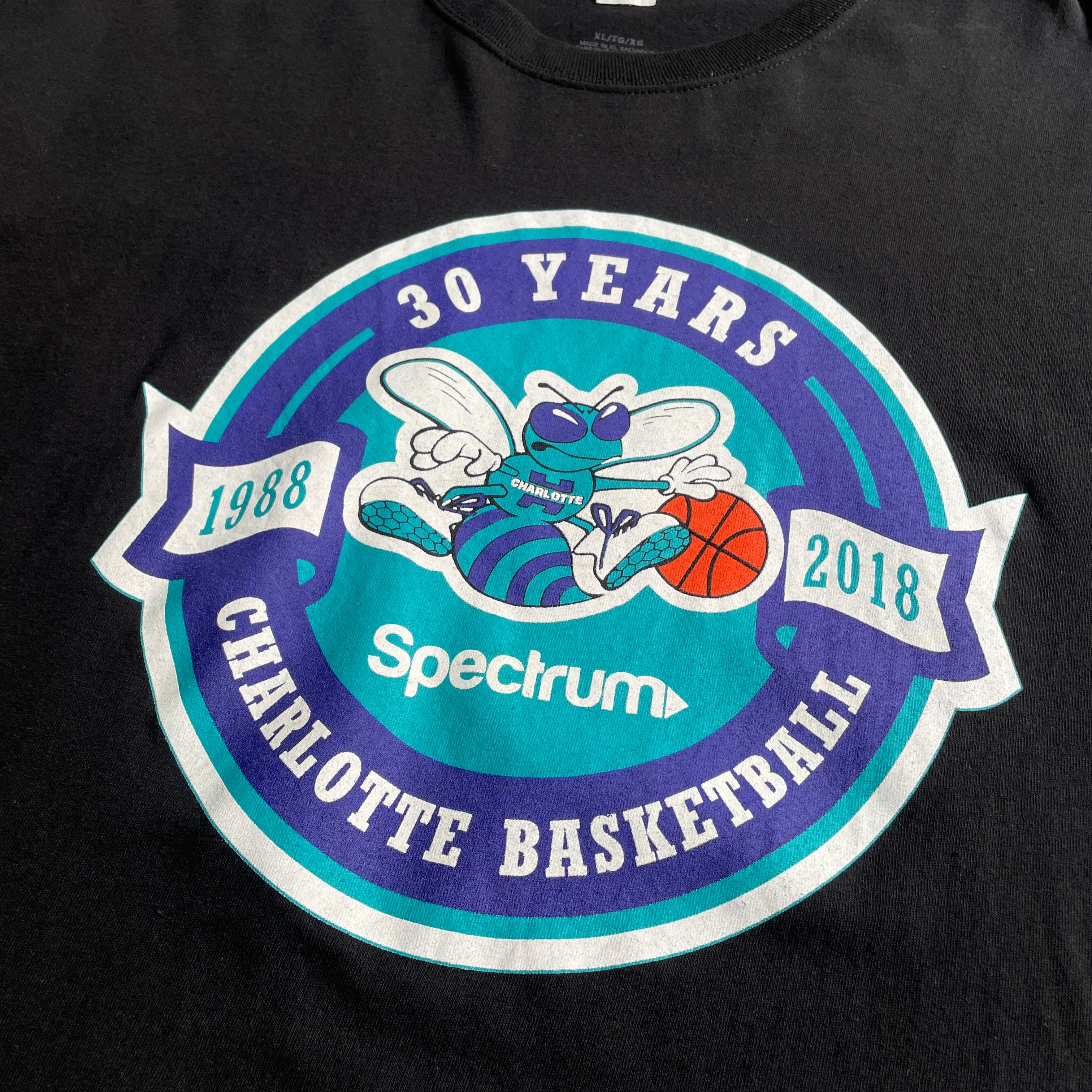 NBA シャーロット・ホーネッツ Charlotte Hornets チームロゴ プリント 