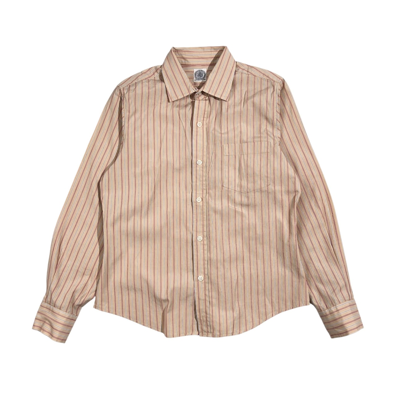 J.PRESS ジェイプレス ストライプ柄 長袖シャツ 9/ベージュ系 レディース