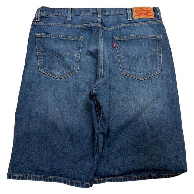 【W38】Levi's569  デニムショーツ　革パッチ
