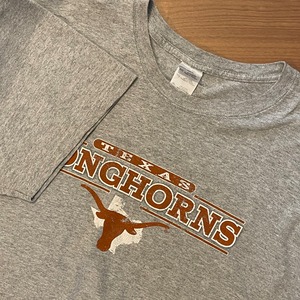 【GILDAN】カレッジ ア テキサス大学 Tシャツ TEXAS バスケ ロングボーンズ XL ビッグサイズ US古着 アメリカ古着