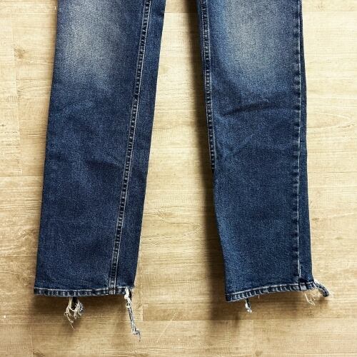 BALENCIAGA バレンシアガ 19SS Cut Off Straight Denim Pants BALENCIAGA バレンシアガ 19SS Cut Off Straight Denim Pants