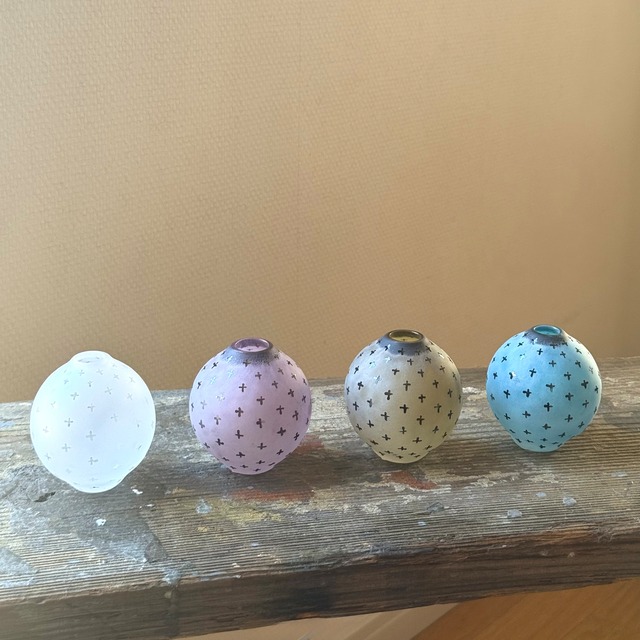 山崎 雄一　一輪挿しS   cross クリア(maru）