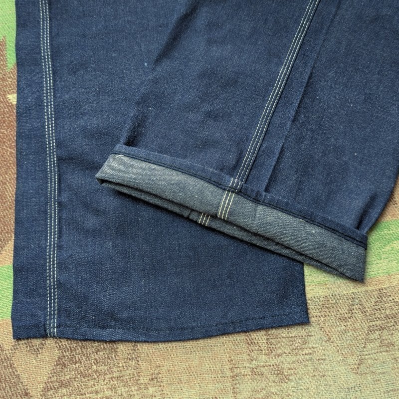 40s～ STRONG HOLD Low-Back Denim Overalls (W40) DEAD-STOCK