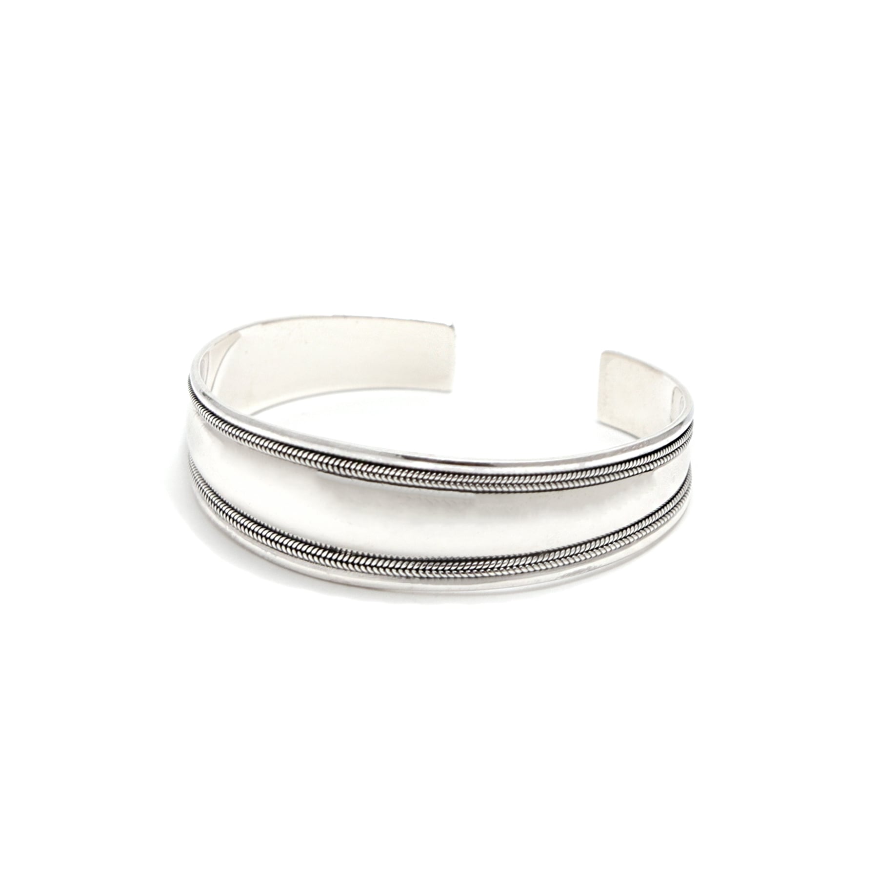 central bulge flat design bangle [kibuo] / Y2307KHB5203 | YArKA