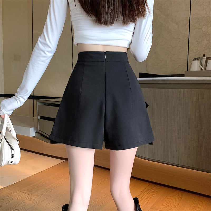 キュロット パンツ ボトムス ズボン ショートパンツ スカート風 ミニ丈