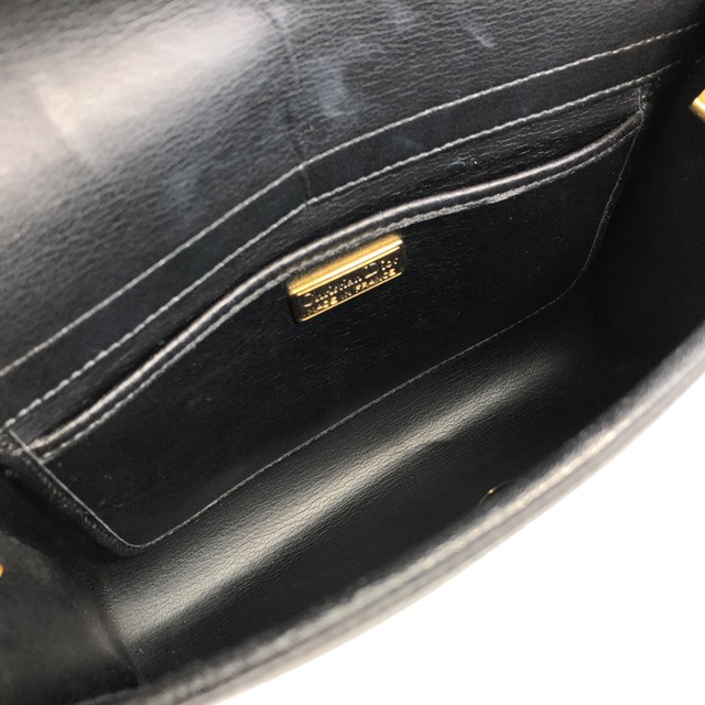 Christian Dior クリスチャン ディオール ショルダーバッグ ブラック CD vintage ヴィンテージ オールド 343z6h