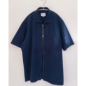 THE Duffer of ST.GEORGE Short Sleeves Zip Shirt