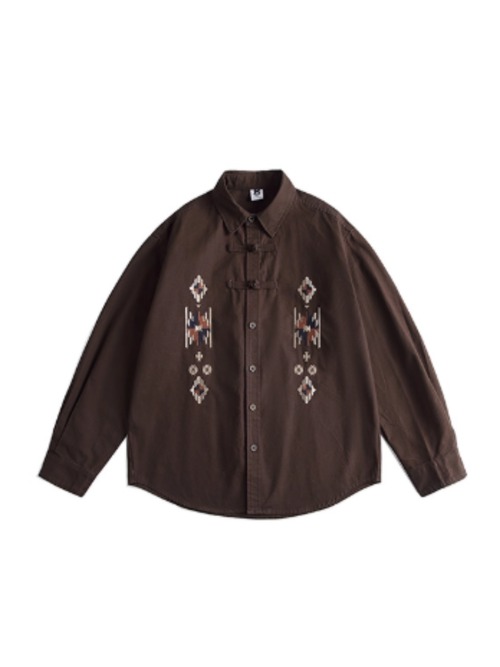 キャニオン刺繍シャツ　 TB1458 画像