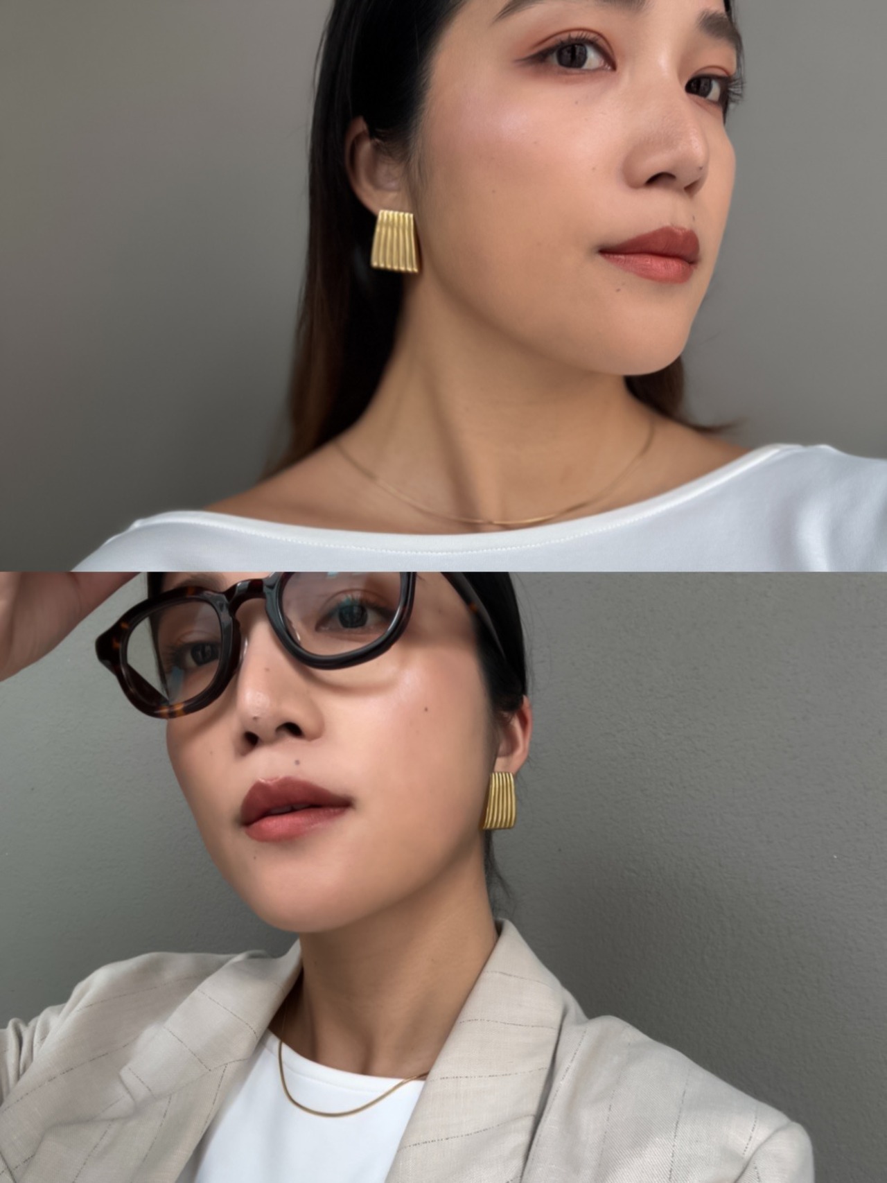 stripe square pierce