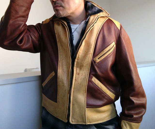 40s A.T.HENDRICKS BUCK SKIN SPORTS JACKET