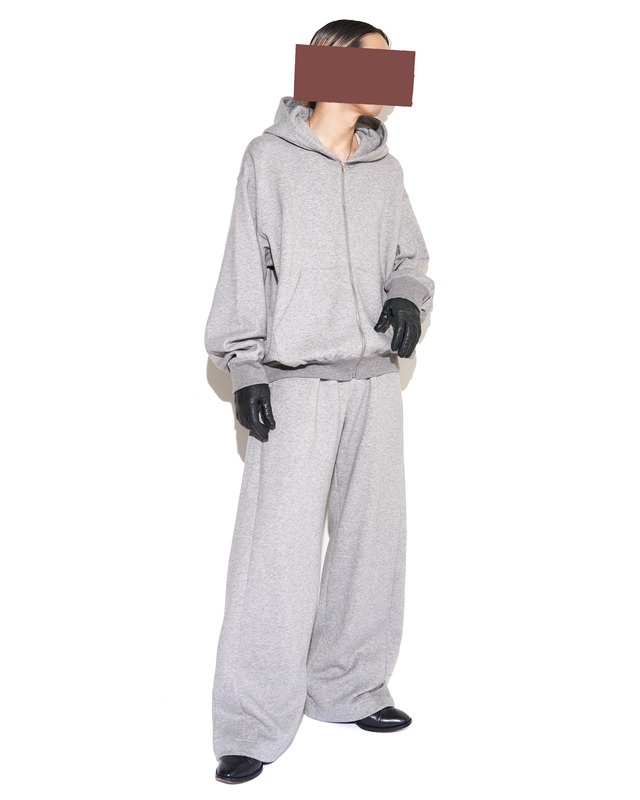 ssstein "YAK/COTTON SWEAT ZIP HOODY〔TOP GREY〕"