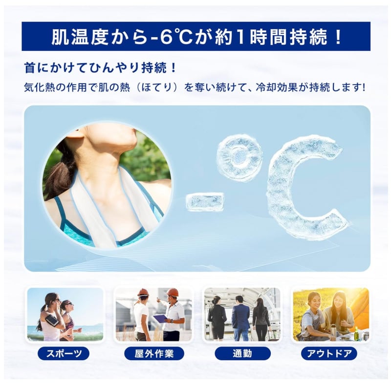 CICIBELLA シシベラ 冷感タオル 7本入 瞬冷感 | アリュージョンHW