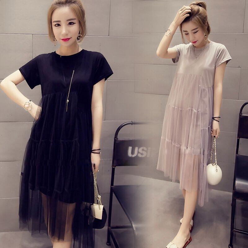 【新作】【送料無料】 ウエストマタニティドレス夏半袖ボイルドレスファッション服妊婦妊婦服 ショート ハーフスリーブ サマー 夏物 AL expec384026602183