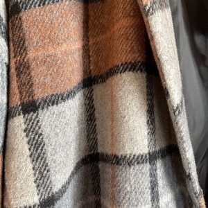 Woolly check chester coat