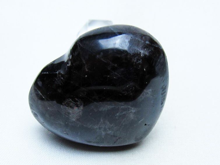 モリオン 置物 ハート 黒水晶 一点物 145-1928 | 天然石