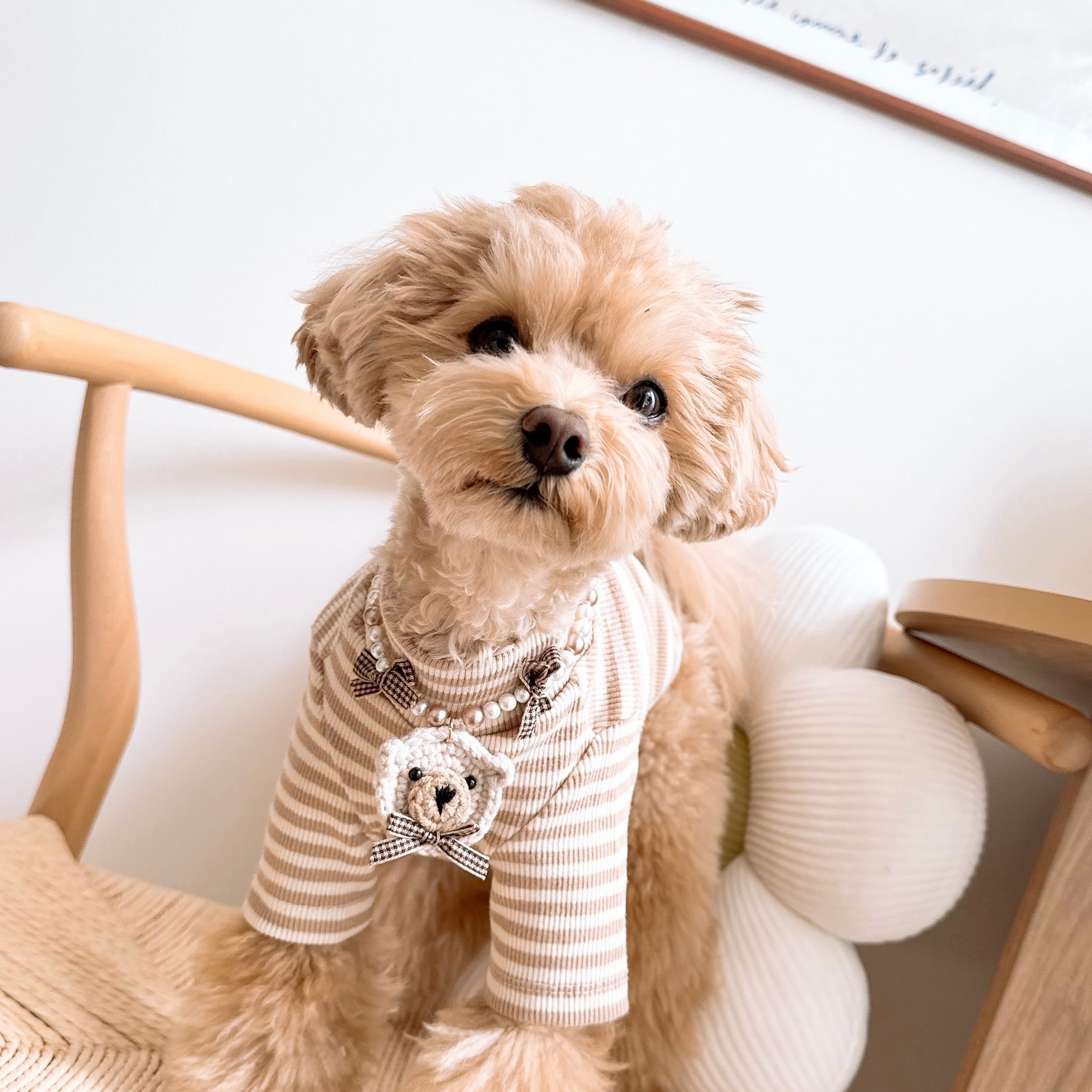 淡色くまさんネックレス