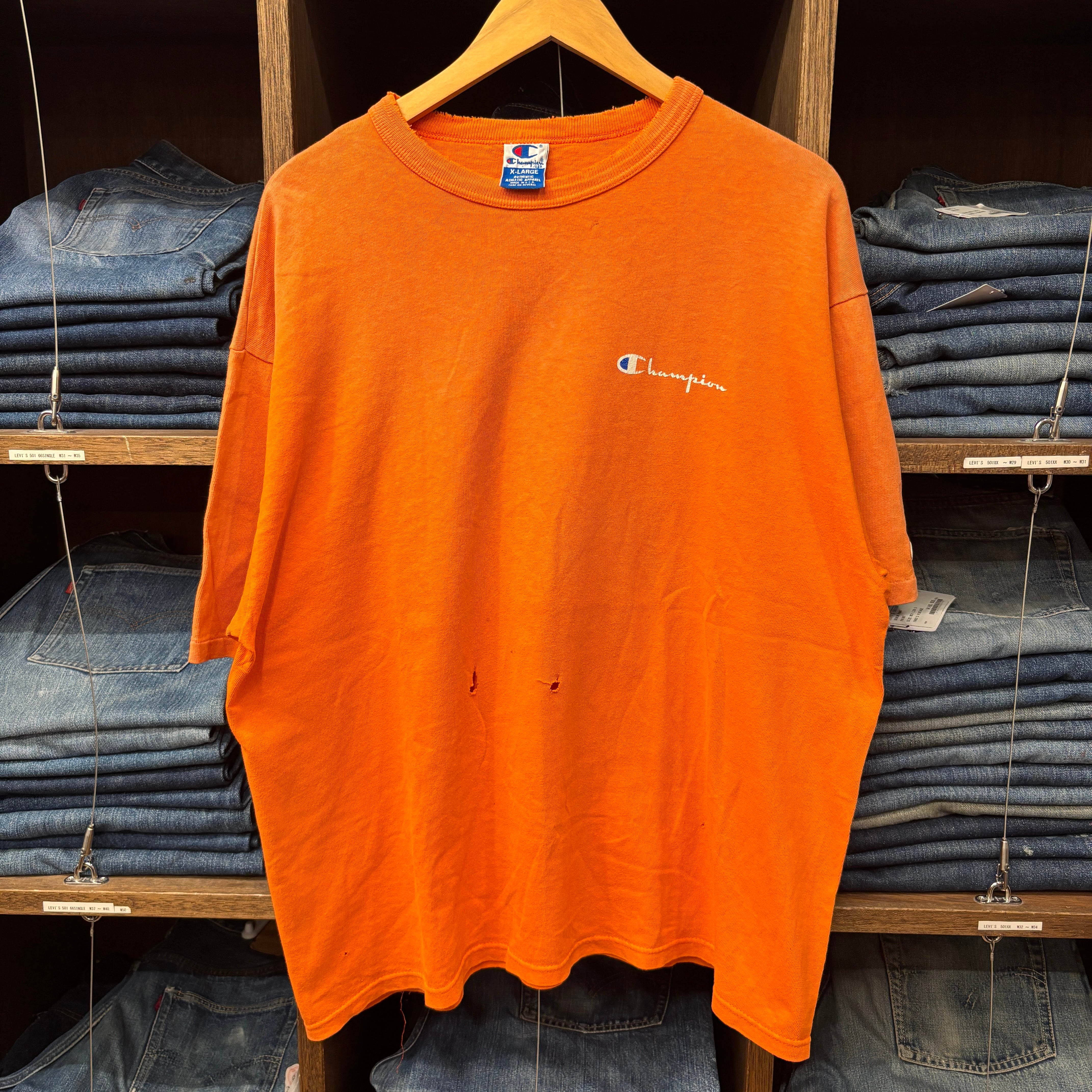 1990s CHAMPION ORANGE T-SHIRT | safarionline