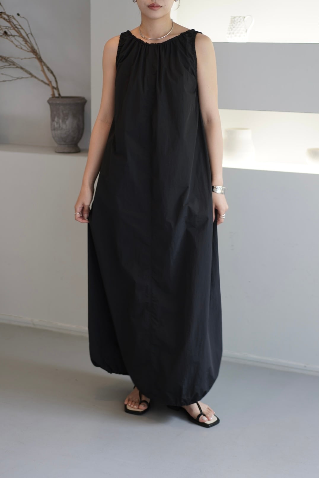 TODAYFUL Gather Balloon Dress ギャザーバルーンドレス Black | planet3rd