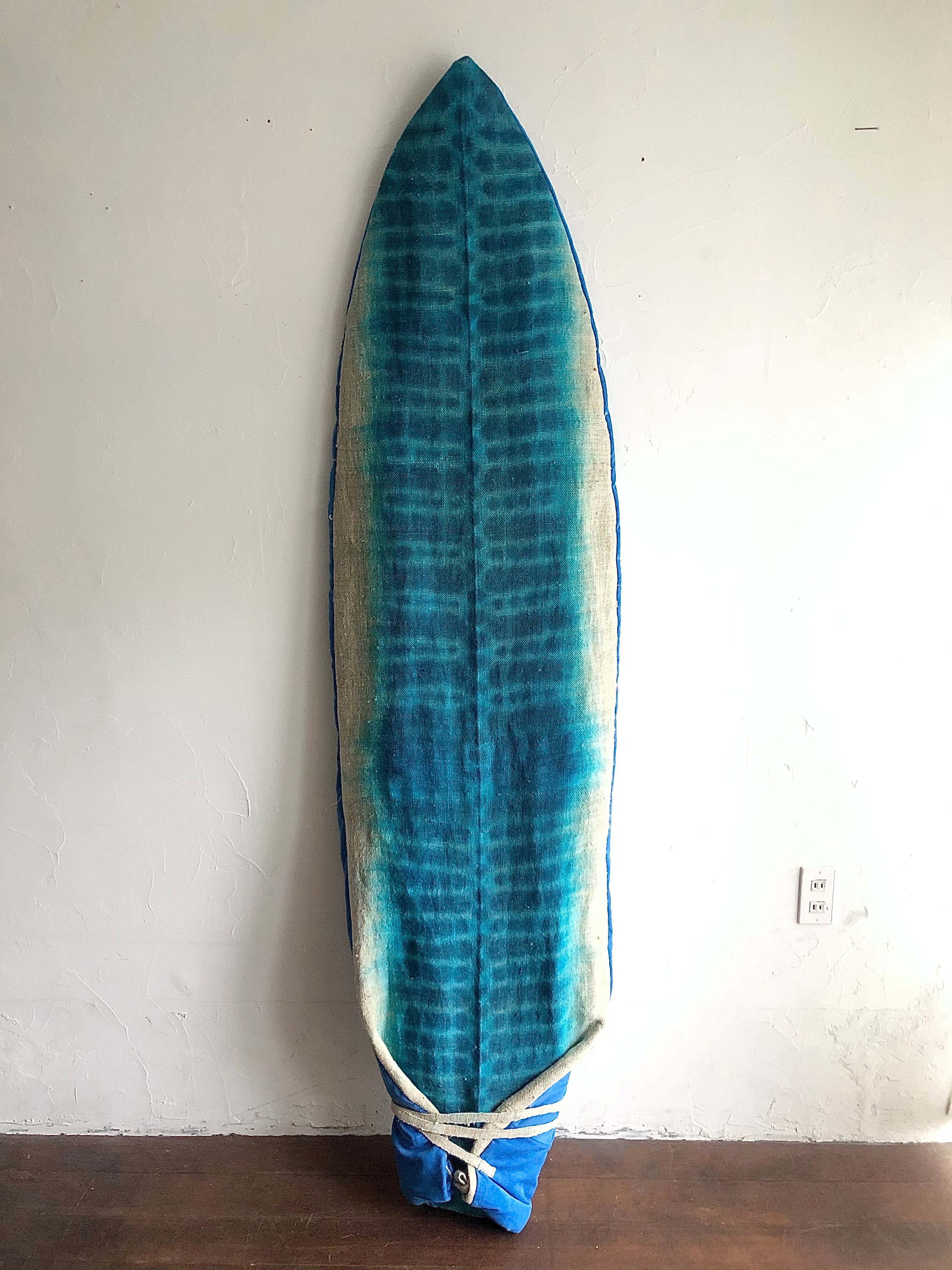 服屋のサーフボードケース タイダイ染めワイルドヘンプ×カラーコーデュロイ