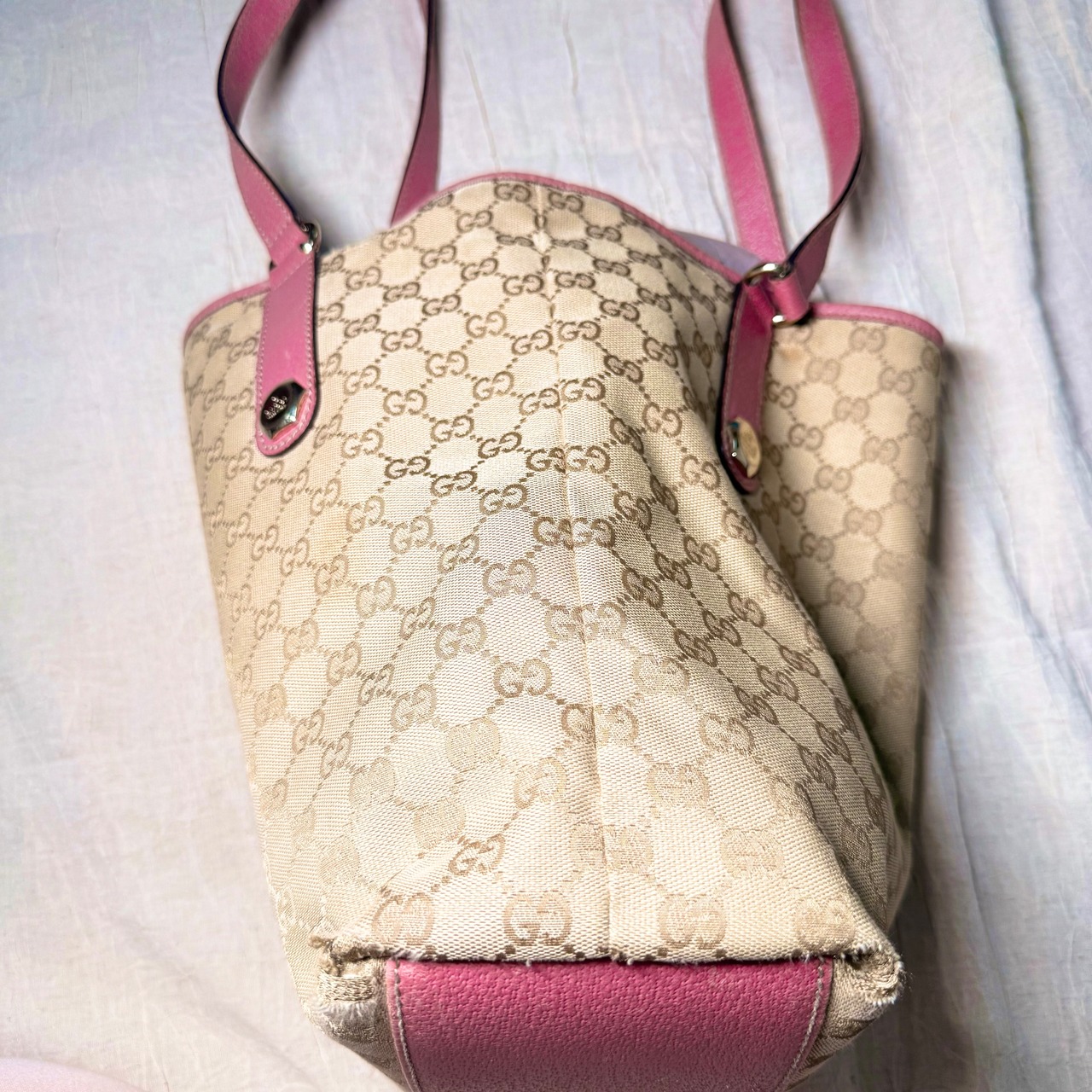 グッチ GUCCI GG柄 トートバック ベージュ ピンク | Vintage Shop 