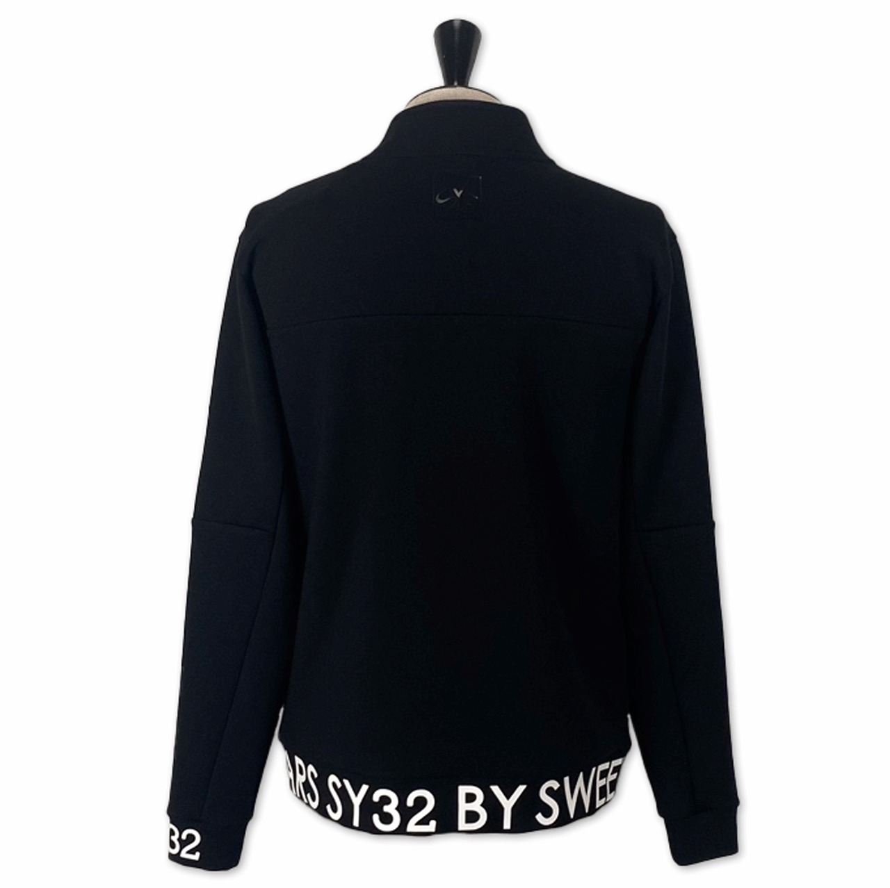 SY32】《MEN'S》DOUBLE KNIT H-ZIP SWEAT SHIRTS（BLACK