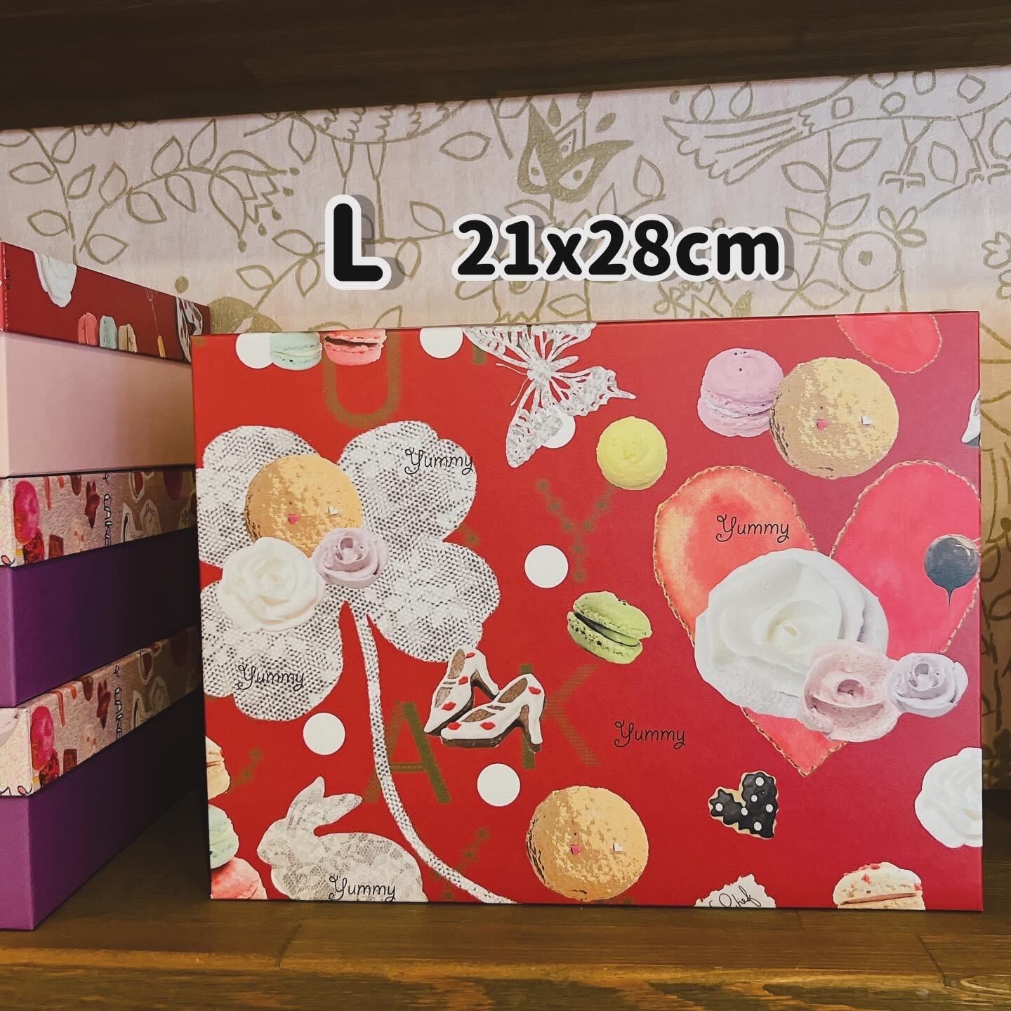 中身を選んで詰める用 ギフトBOX Lサイズ 21x28cm（紙袋付き）焼き菓子