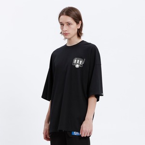 SALE【HIPANDA ハイパンダ】メンズ BROプリント Tシャツ MEN'S BRO PRINT SHORT SLEEVED BIG SIZE T-SHIRT / WHITE・BLACK