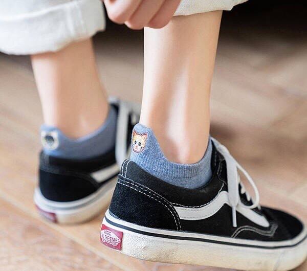 かかと猫さん靴下10色組セット