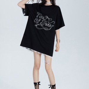 リボンロゴＴシャツ　2color　1281