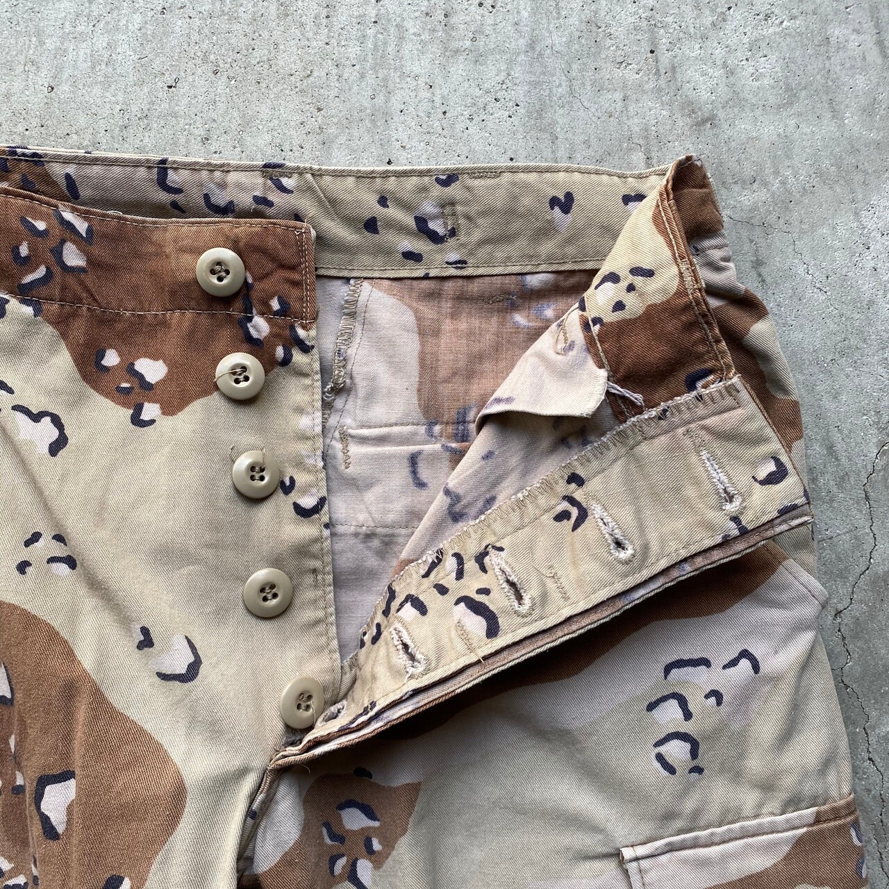 80年代 ビンテージ U.S.ARMY 米軍実品 アメリカ軍 チョコチップカモ 