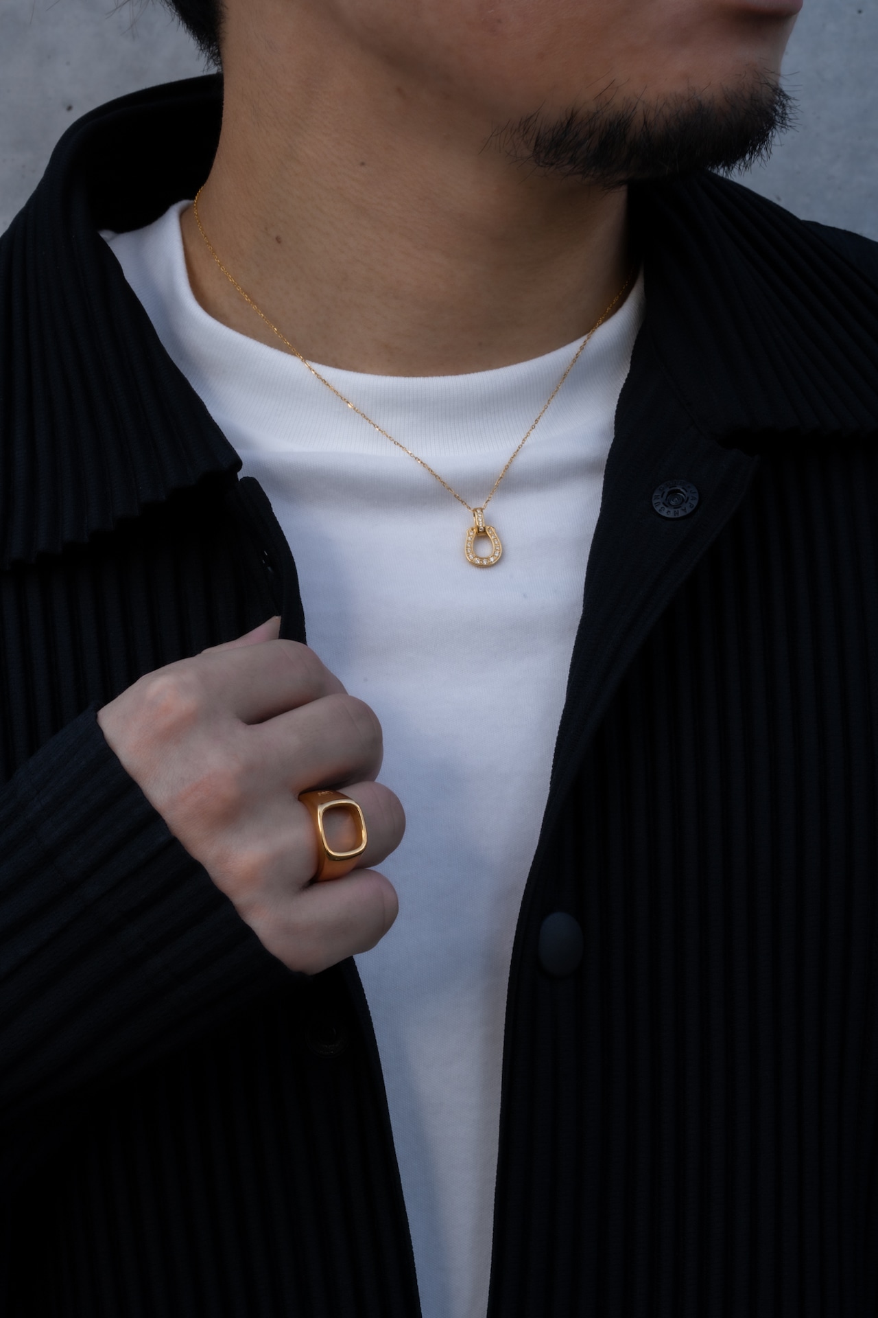 【Horse Dia Necklace】medium / GOLD