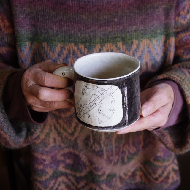 マグカップ(ネコ)(正木卓さん）