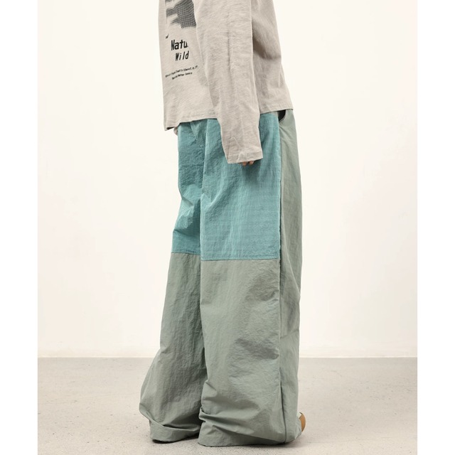 contrast panel easy pants　コントラストパネルイージーパンツ　J2146