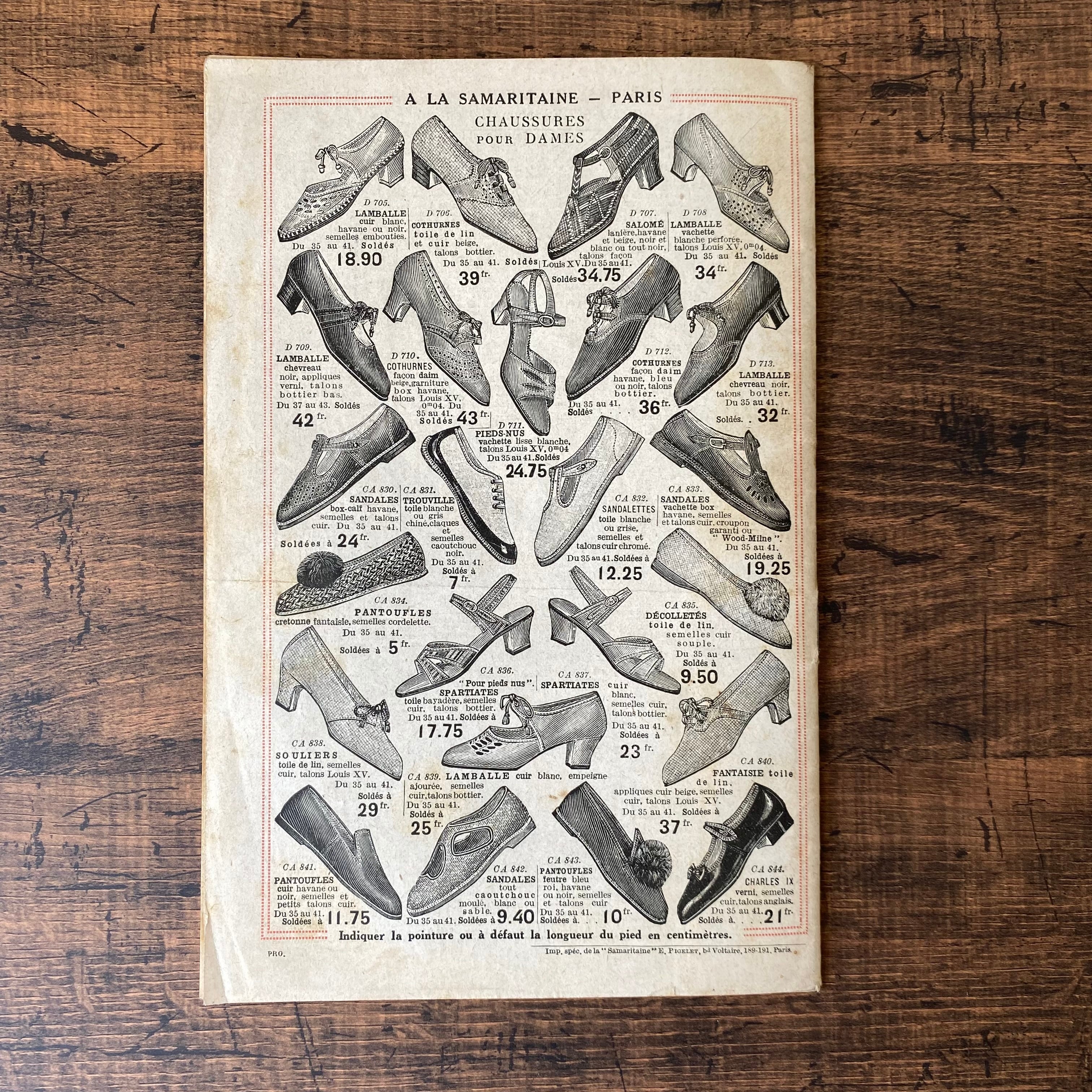 パリの百貨店 Samaritaine カタログ・フランスアンティーク / vp0243