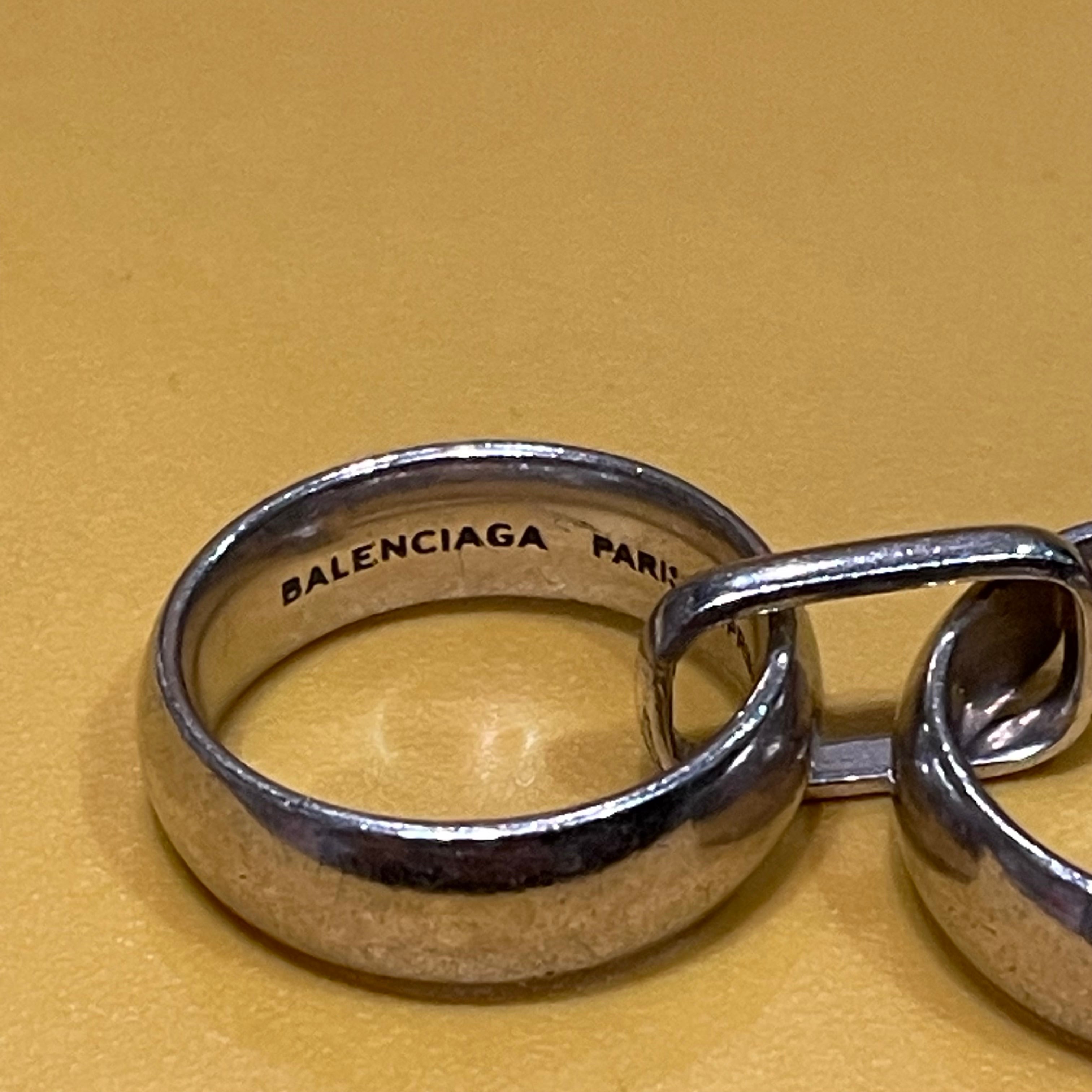 BALENCIAGA バレンシアガ 17SS シルバーリング 指輪 SIZE 約13～14号
