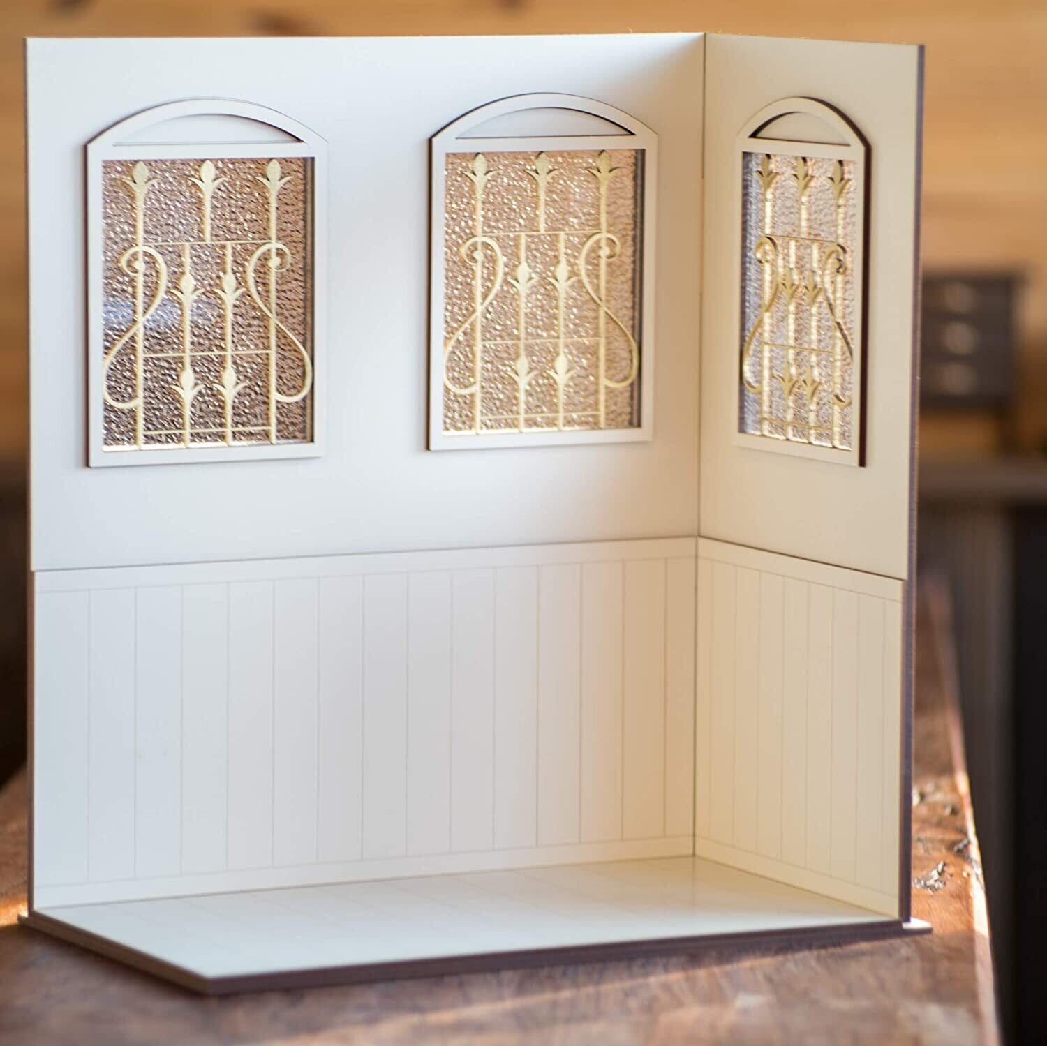 1/6スケールドールハウス窓3個白いお家 | kkcompany