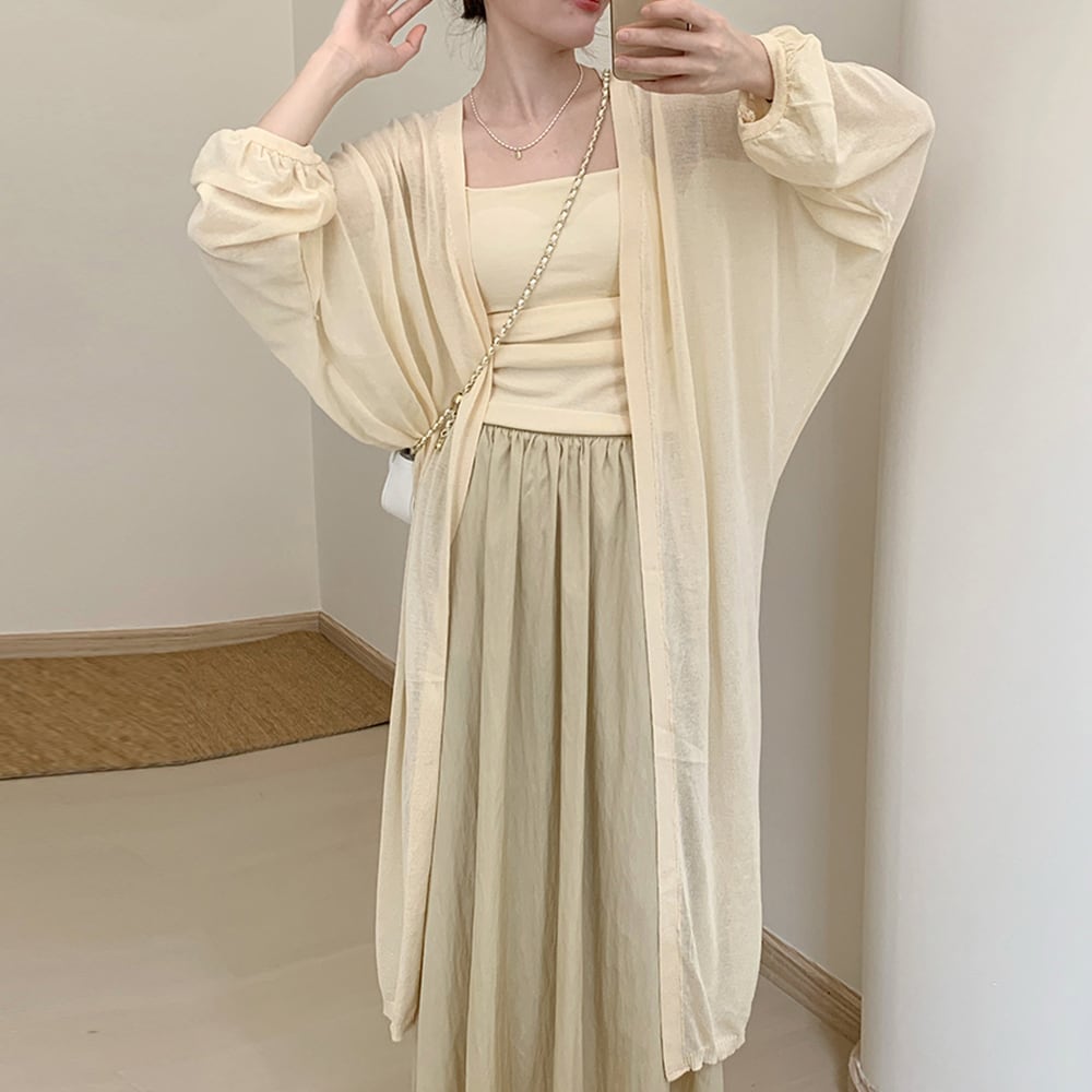 ニット カーディガン レディース 春夏 透け感 アウター 羽織り きれいめ 大人 かわいい おしゃれ ライトアウター シアー トッパー 大人可愛い 大人女子