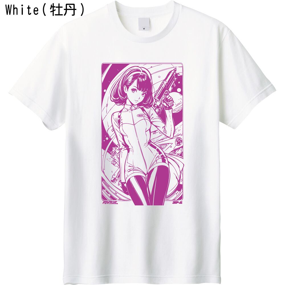 全5色】レトロアニメ Tシャツ 80s 90s SF アニメ風 ポスター プリントT