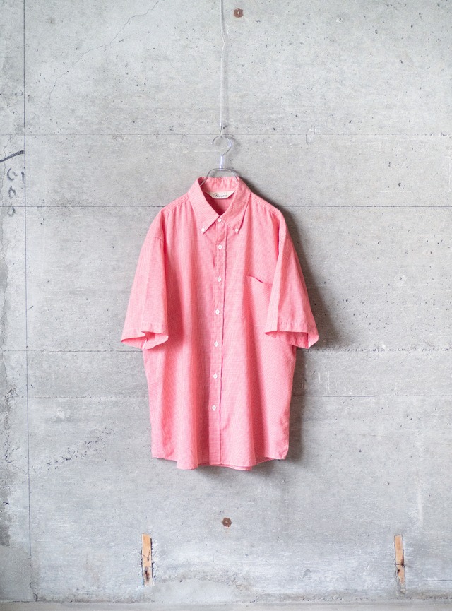 "Kingsport" 1980s Micro gingham shirt