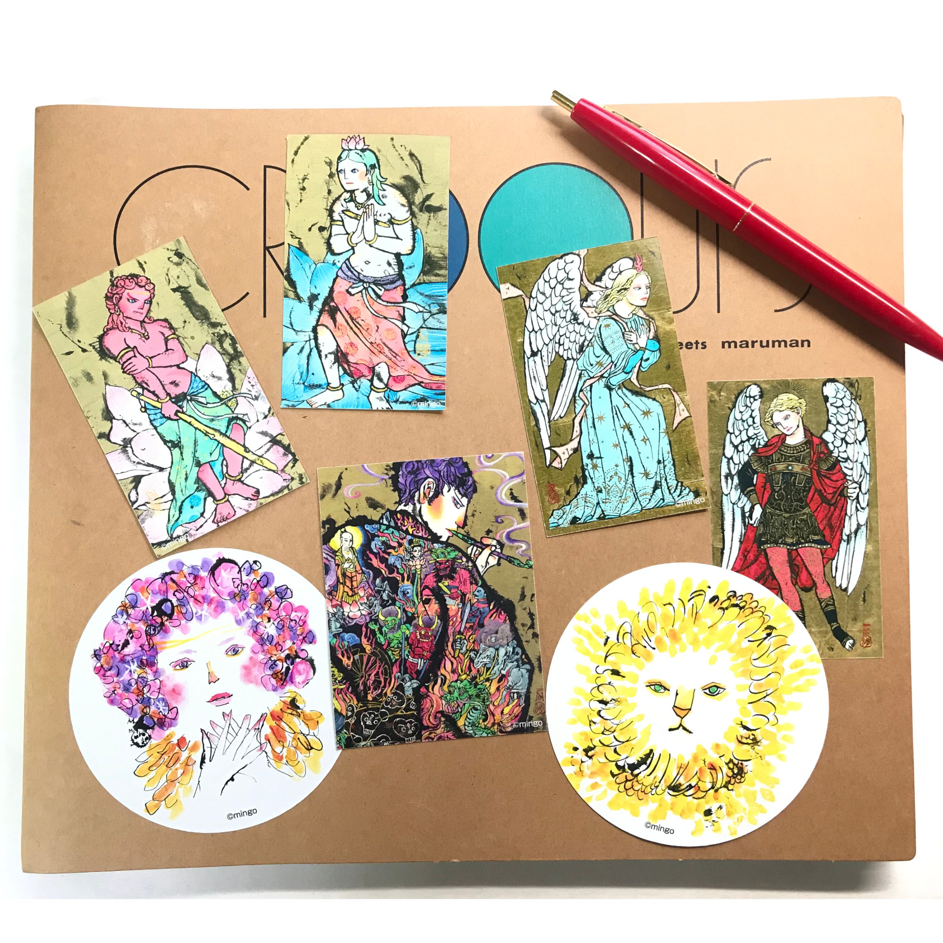 天使ステッカー（2枚組）（つやあり） | Mingot Eden